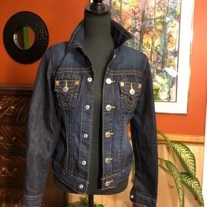 NWOT True Religion Dark Jean Jacket